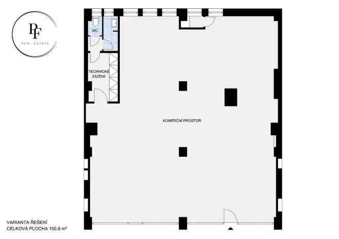 Pronájem obchodního prostoru, Praha - Holešovice, Ortenovo náměstí, 150 m2