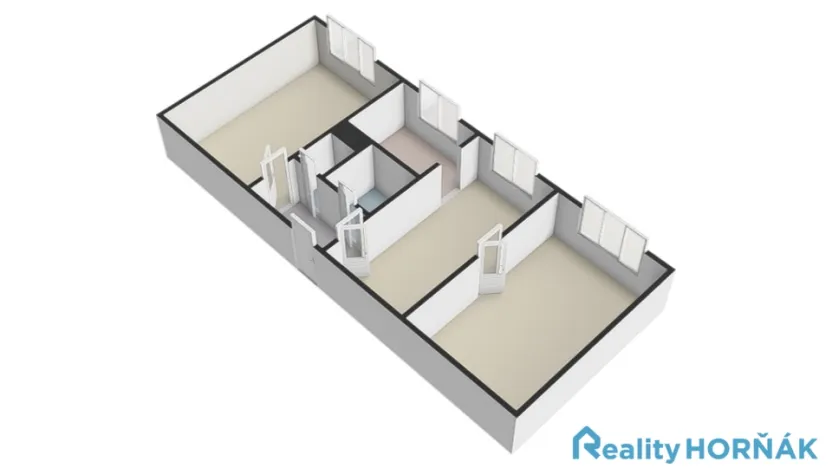 Prodej bytu 3+1, Dražíč, 56 m2