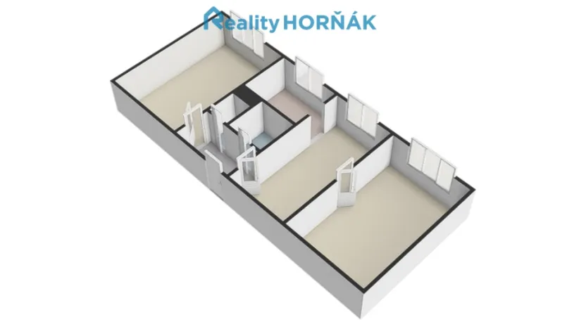 Prodej bytu 3+1, Dražíč, 56 m2