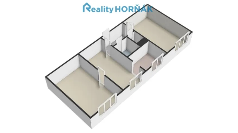 Prodej bytu 3+1, Dražíč, 56 m2