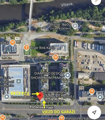 Pronájem bytu 2+kk, Praha - Karlín, Rohanské nábřeží, 80 m2