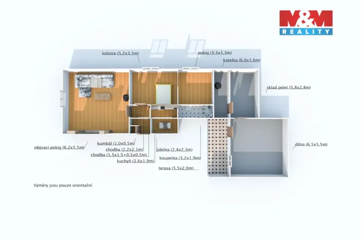 Prodej rodinného domu, Dobřany, Stromořadí, 86 m2