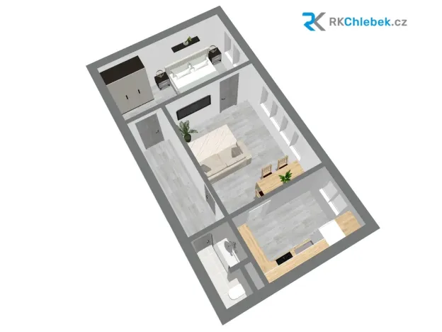 Prodej bytu 2+1, Frýdek-Místek, M. Chasáka, 46 m2