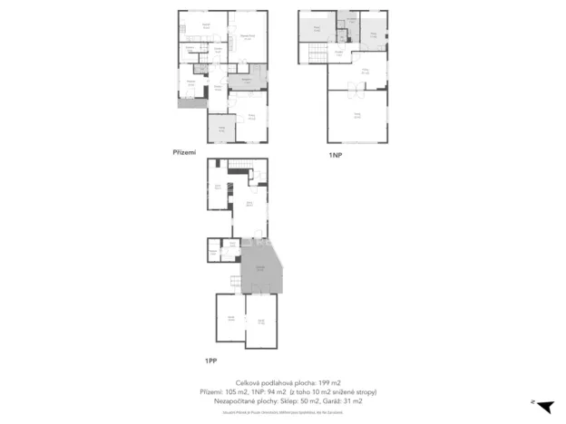 Prodej rodinného domu, Průhonice, Školní, 200 m2