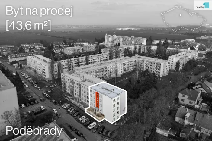 Prodej bytu 1+1, Poděbrady - Poděbrady III, Kunštátská, 44 m2