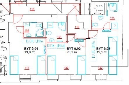 Pronájem bytu 1+kk, Brno, Hlinky, 20 m2