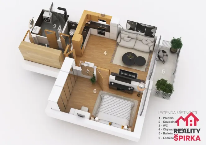 Pronájem bytu 2+kk, Ústí nad Orlicí, Kladská, 62 m2