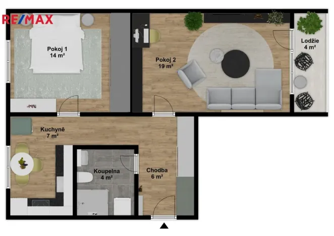 Prodej bytu 2+1, Kladno - Kročehlavy, Havanská, 54 m2