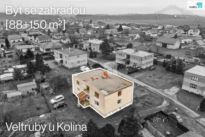 Prodej bytu 3+1, Veltruby, Bytovky, 88 m2