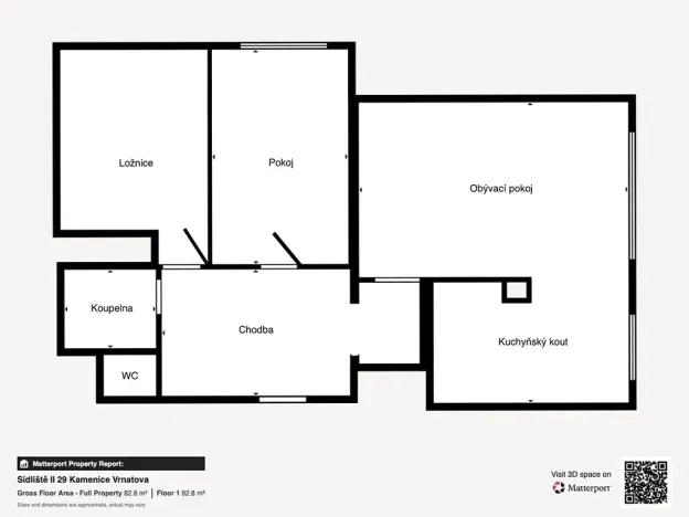 Pronájem bytu 3+kk, Kamenice, Sídliště II, 78 m2