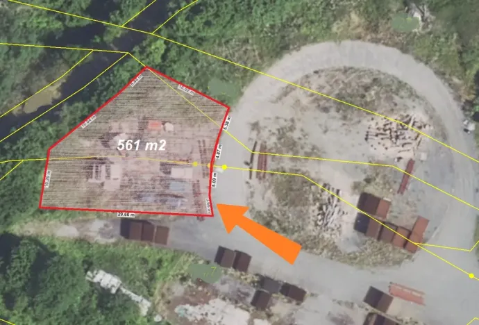 Pronájem komerčního pozemku, Zákolany, 561 m2
