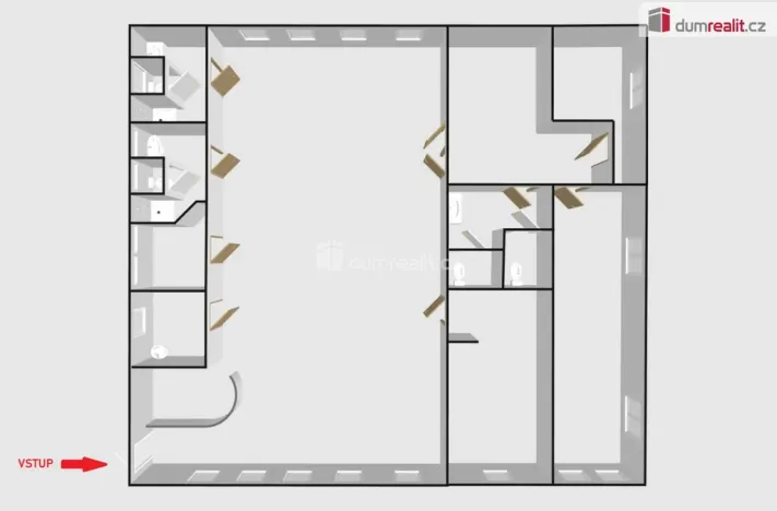 Pronájem obchodního prostoru, Dubňany, Horní huť, 450 m2