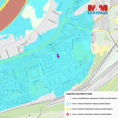 Pronájem bytu 3+kk, Praha - Karlín, Molákova, 56 m2