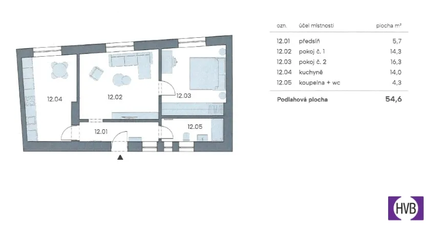 Prodej bytu 3+kk, Kladno, Zádušní, 55 m2