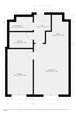 Pronájem bytu 2+kk, Praha - Hloubětín, Poděbradská, 55 m2