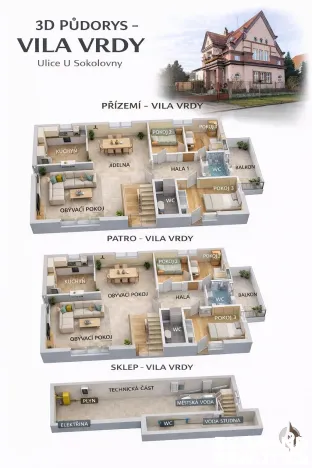 Prodej vily, Vrdy, U Sokolovny, 210 m2