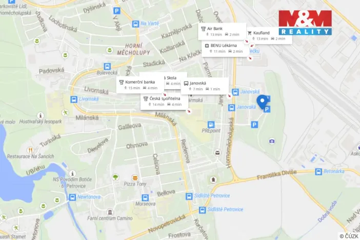 Pronájem bytu 1+kk, Praha - Horní Měcholupy, Mantovská, 31 m2