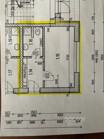 Pronájem bytu 1+kk, Praha - Horní Počernice, Mezihoří, 20 m2