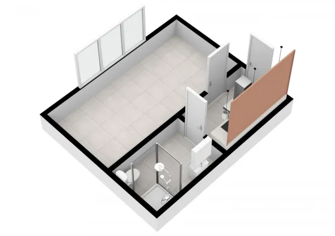 Pronájem bytu 1+kk, Praha - Horní Počernice, Mezihoří, 20 m2
