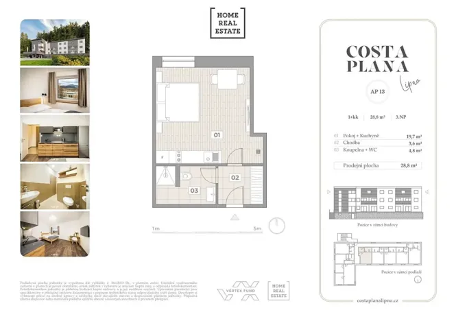 Prodej bytu 1+kk, Černá v Pošumaví, 28 m2