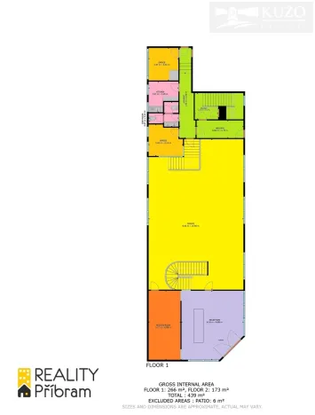 Pronájem obchodního prostoru, Příbram, Fibichova, 439 m2
