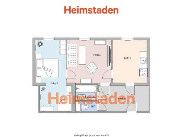 Pronájem bytu 2+1, Ostrava - Poruba, Čs. exilu, 60 m2
