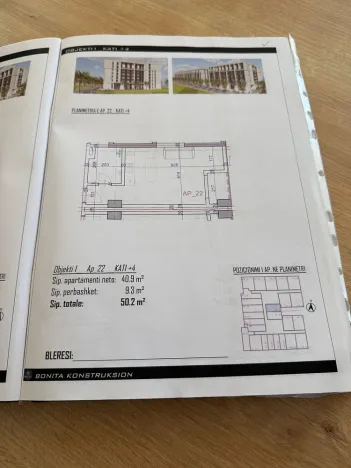 Prodej bytu 1+kk, Rruga Viena, Golem, Albánie, 37 m2