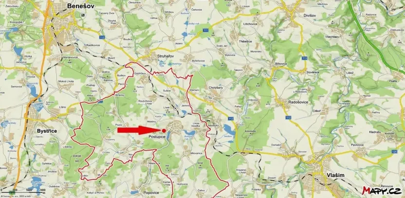 Prodej pozemku pro bydlení, Postupice, Pozovská, 1000 m2