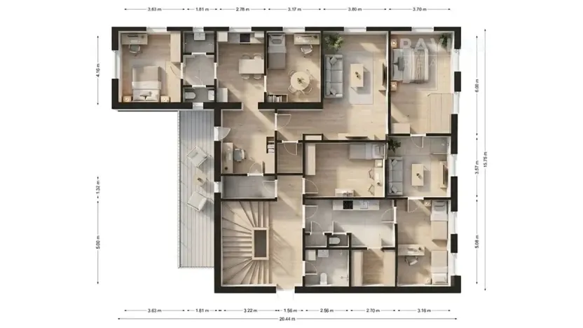 Prodej rodinného domu, Veselí nad Lužnicí, náměstí T. G. Masaryka, 570 m2