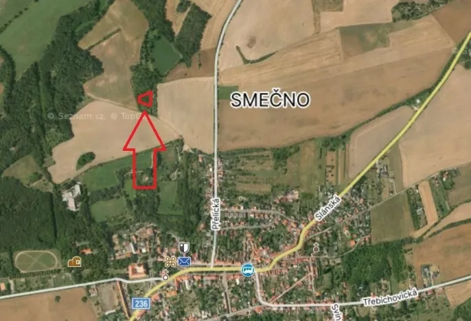 Pronájem zahrady, Smečno, Přelícká, 2508 m2