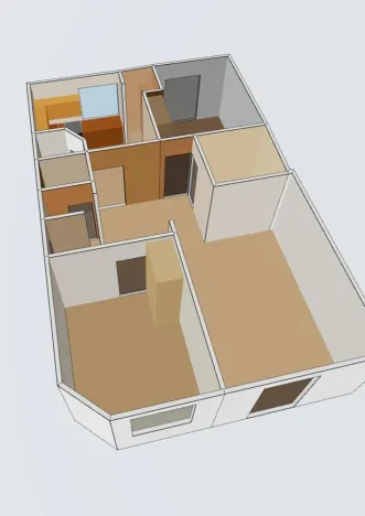 Pronájem bytu 3+1, České Budějovice, Nová, 47 m2