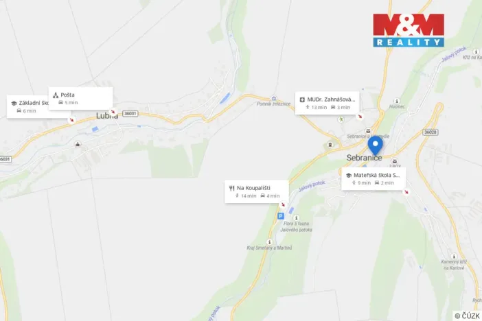 Prodej pozemku pro bydlení, Sebranice, 1032 m2