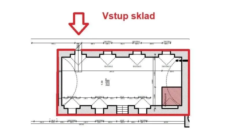 Pronájem skladu, Rumburk - Rumburk 1, Jiříkovská, 177 m2