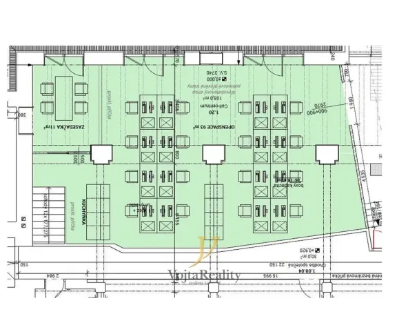 Pronájem kanceláře, Olomouc, Palackého, 155 m2