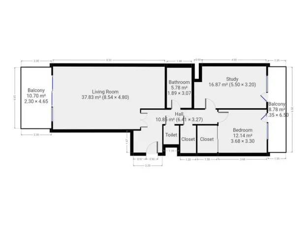 Pronájem bytu 3+kk, Praha - Holešovice, Sanderova, 97 m2