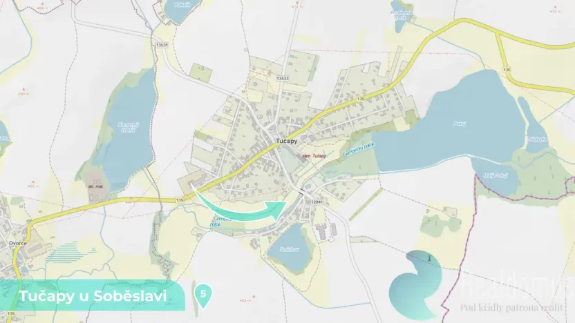 Prodej podílu 1/8 louky, Tučapy, 11561 m2