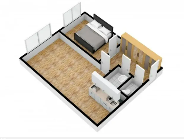 Pronájem bytu 2+kk, Praha - Komořany, Za sídlištěm, 47 m2