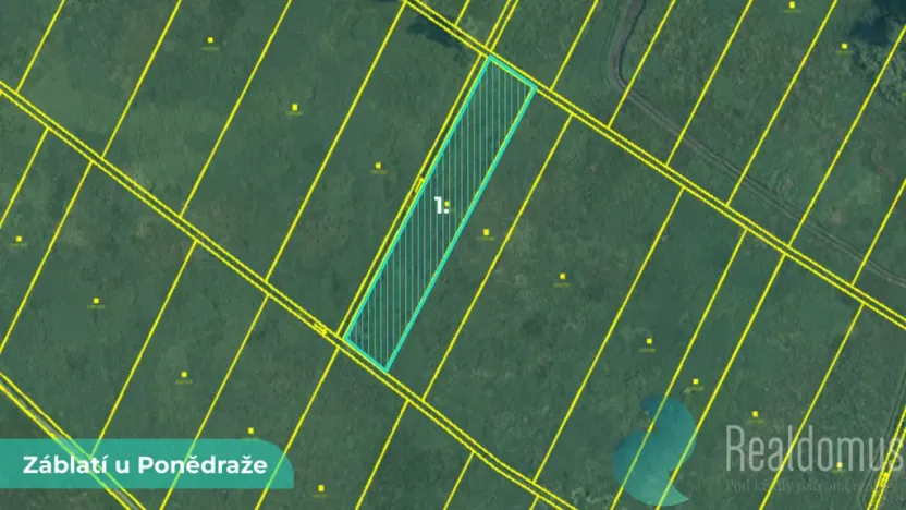 Prodej podílu 1/2 pole, Záblatí, 4195 m2