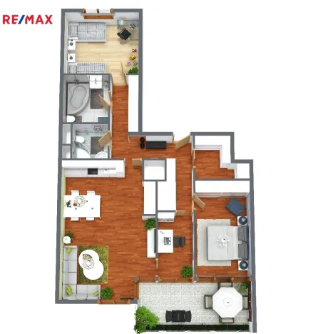 Pronájem bytu 4+kk, Praha - Hrdlořezy, Hrdlořezská, 99 m2