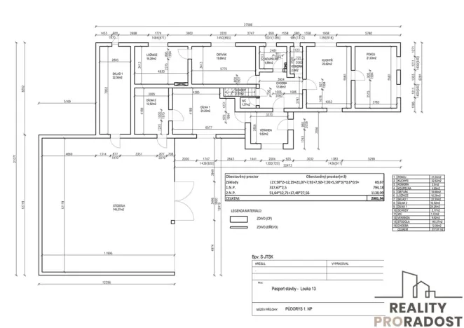 Pronájem rodinného domu, Vrbatův Kostelec - Louka, 137 m2