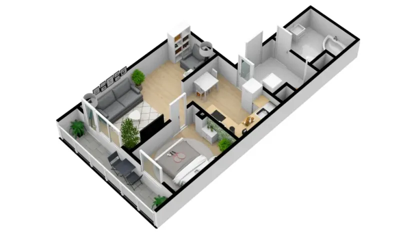 Prodej bytu 2+kk, Praha - Bohnice, Vratislavská, 49 m2