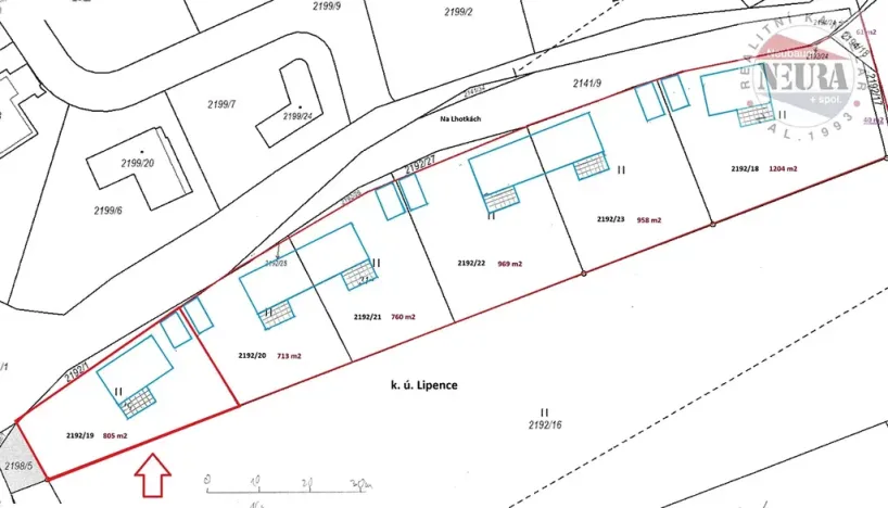 Prodej pozemku pro bydlení, Praha, 805 m2