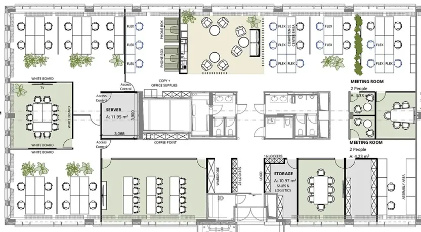 Pronájem kanceláře, Praha - Dejvice, Generála Píky, 620 m2
