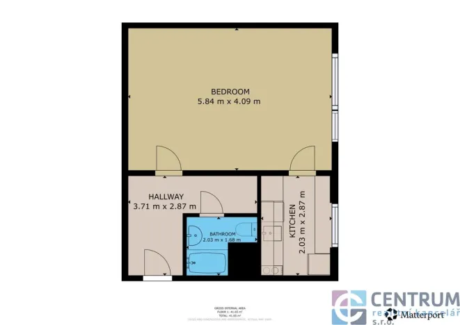 Pronájem bytu 1+1, Jablonec nad Nisou, Jizerská, 42 m2