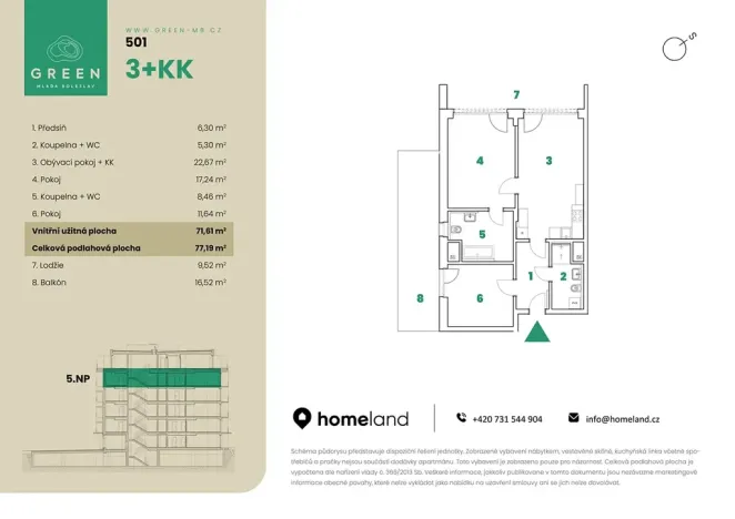Prodej bytu 3+kk, Mladá Boleslav, 77 m2