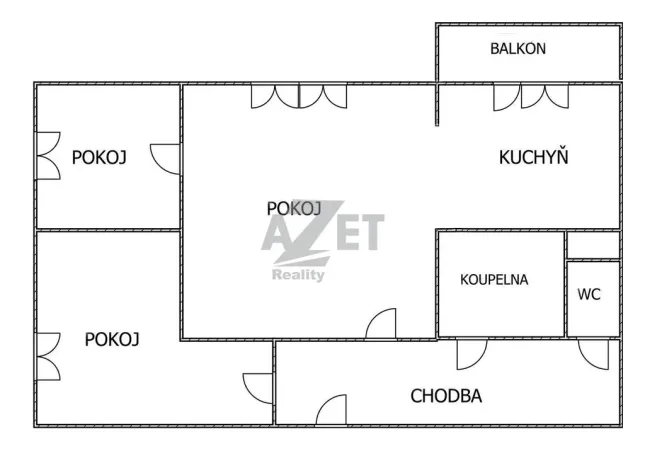 Prodej bytu 3+1, Ostrava - Hrabůvka, Dr. Martínka, 64 m2