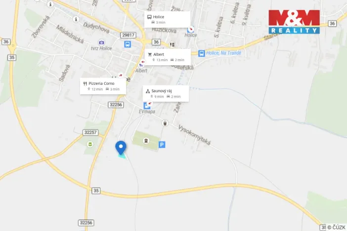 Prodej zahrady, Holice, 388 m2