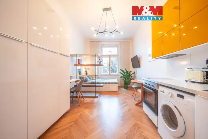Pronájem bytu 1+kk, Praha - Nusle, náměstí Bratří Synků, 23 m2