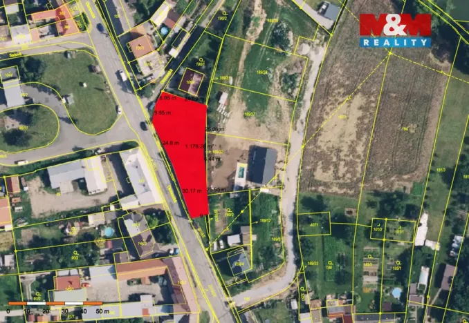 Prodej pozemku pro bydlení, Tovačov, Olomoucká, 1175 m2