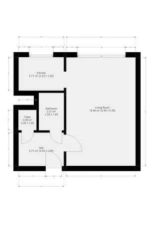 Pronájem bytu 1+1, Praha - Háje, Schulhoffova, 29 m2